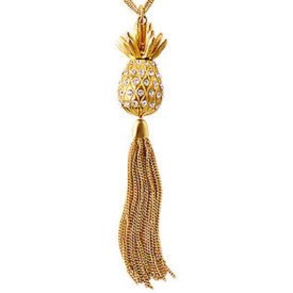 Lilly Pulitzer Flamenco Pave Pineapple Necklace - Picture 2 of 2